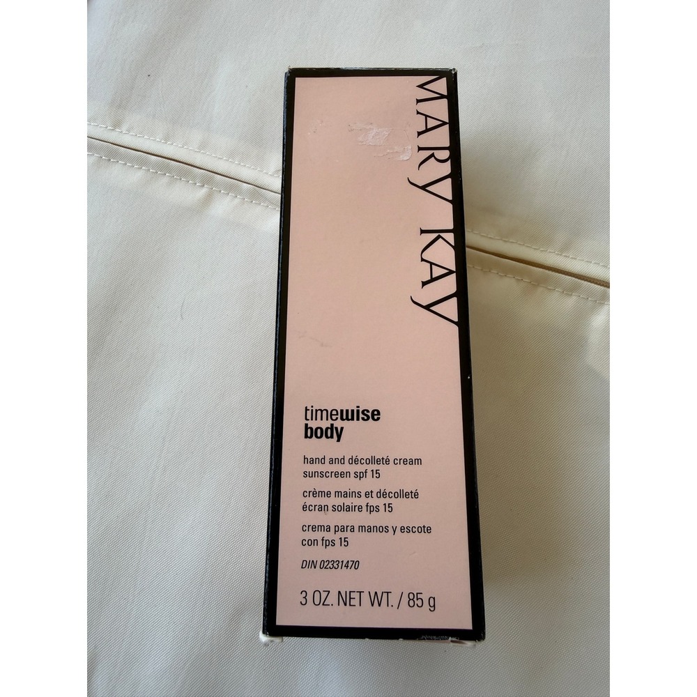 Mary Kay TimeWise Body Hand and Decollete Cream Sunscreen SPF 15 3oz 85g New Box